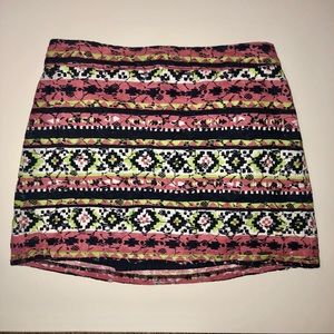 Spring Hollister small printed skirt crochet